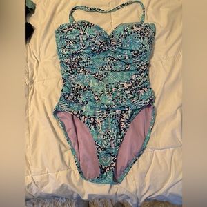 Lilly Pulitzer one piece swimsuit. EUC. Size 14